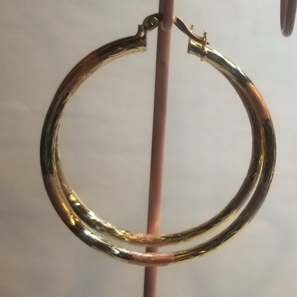 BUY 1 GET 1 FREE Gold Filled Large Hoops !***LOWERED PRICE... NON TARNISHING !!! - Picture 12 of 15